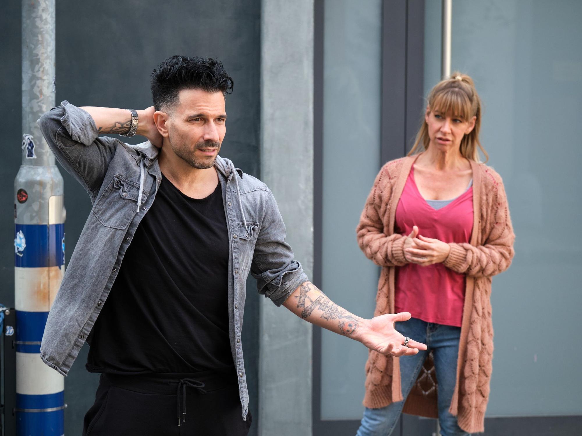 Marc Terenzi (mit Isabell Hertel) bei seinem Gastauftritt in der Kölner Serie Unter uns.