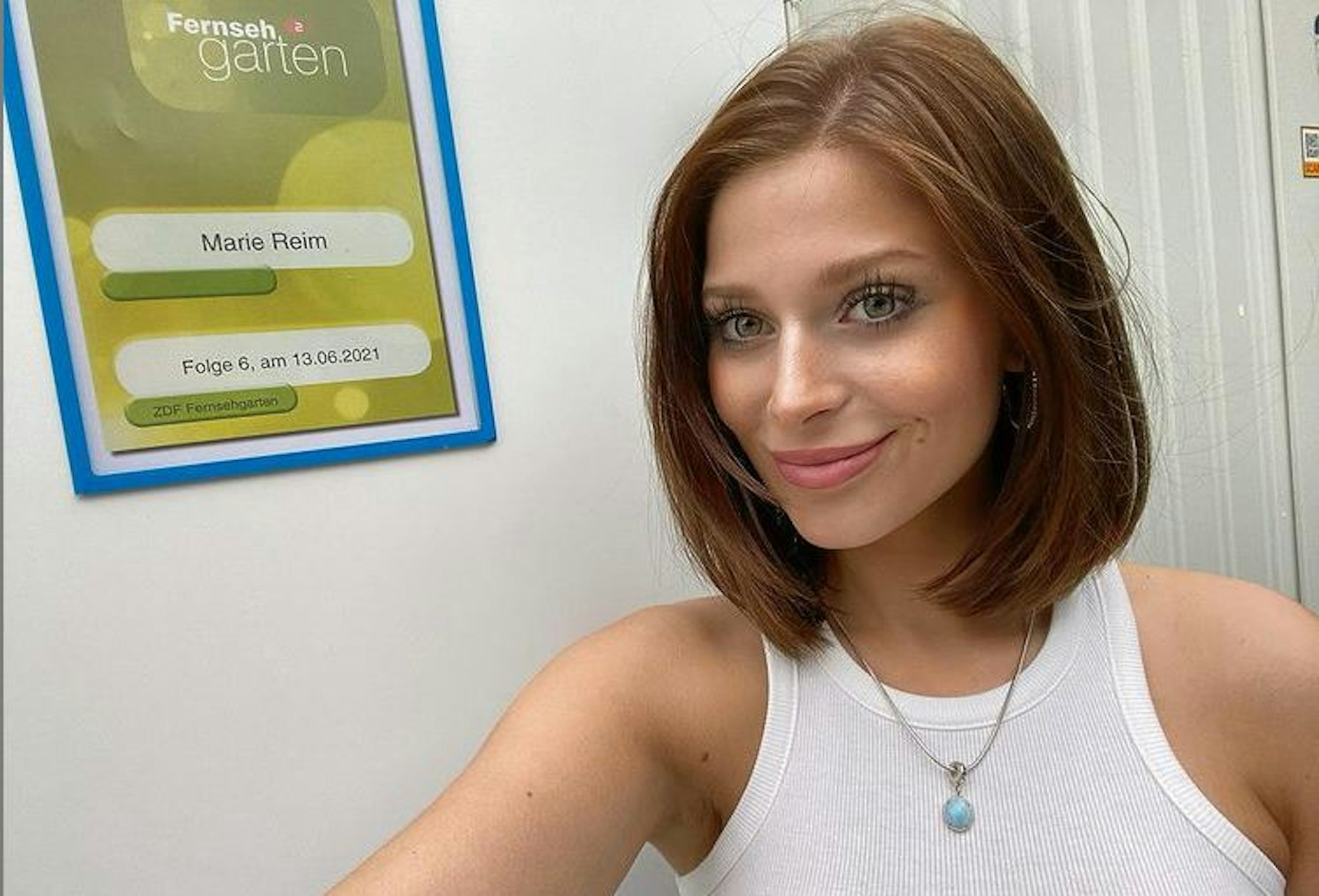 Marie Reim postete dieses Foto vor ihrem Auftritt beim ZDF-Fernsehgarten am 13. Juni 2021 auf Instagram.
