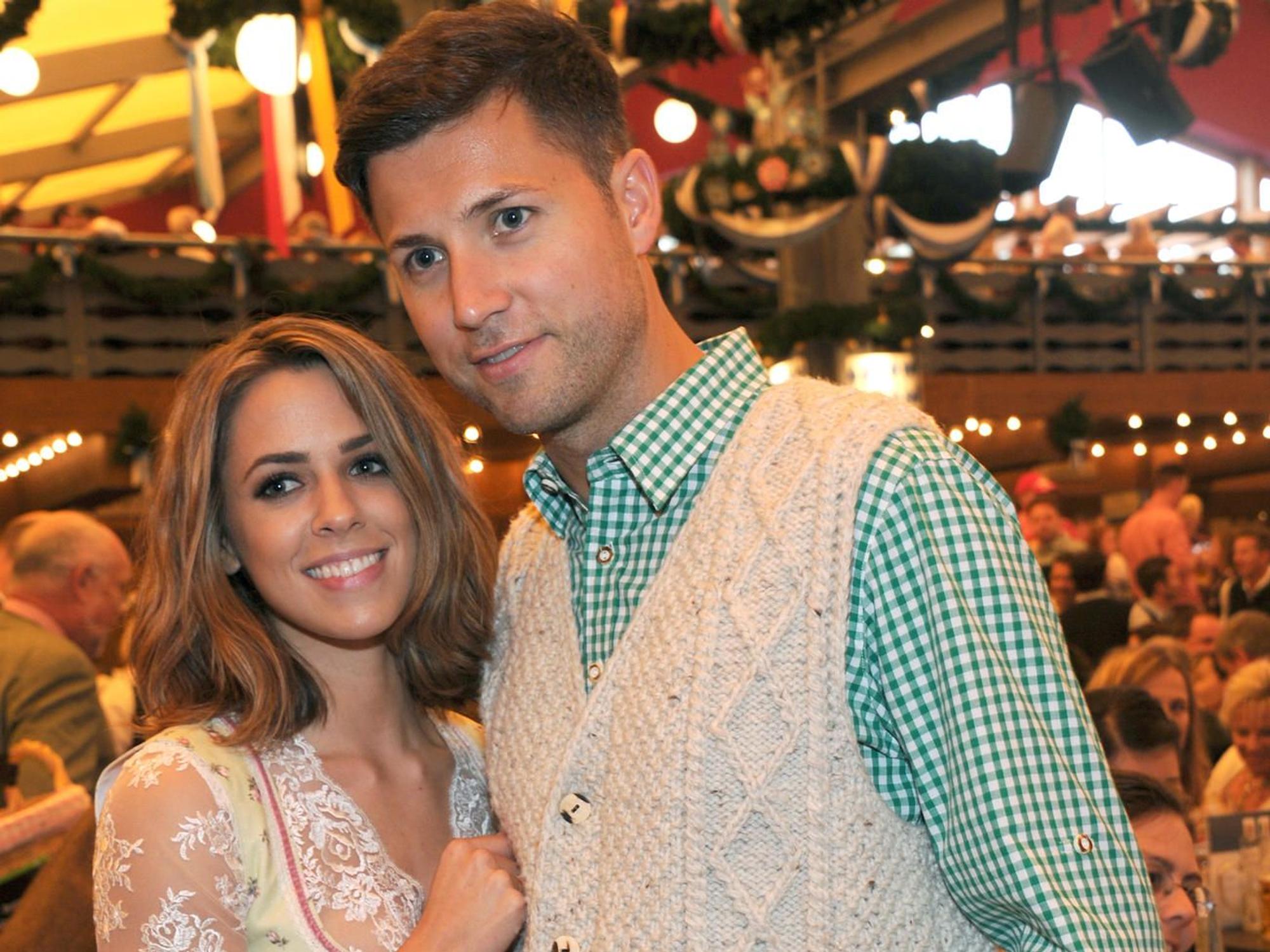 Vanessa Mai und ihr Ehemann Andreas Ferber auf dem Oktoberfest
