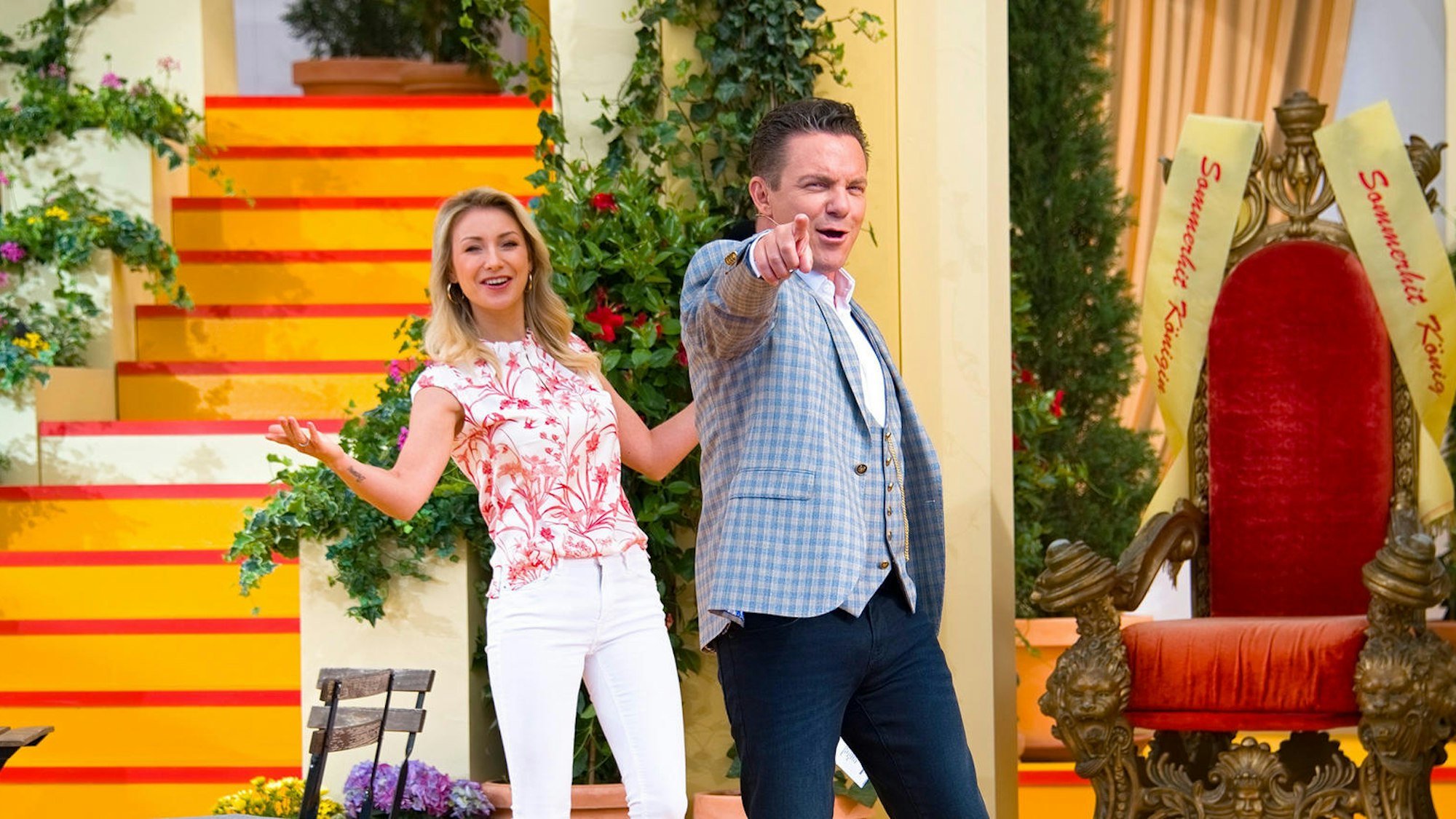 „Immer wieder Sonntags“ mit Stefan Mross und seiner Frau Anna-Carina am 3. September 2020 aus dem Europa-Park in Rust.