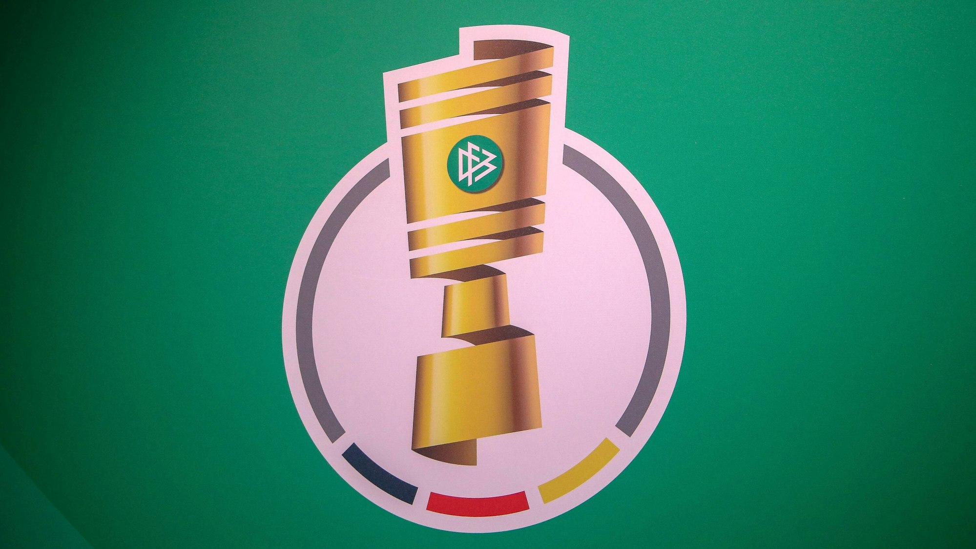 Logo des DfB Pokals Fussball DFB Pokal Auslosung 1 Runde Saison 2019 2020 Dortmund Deutsches