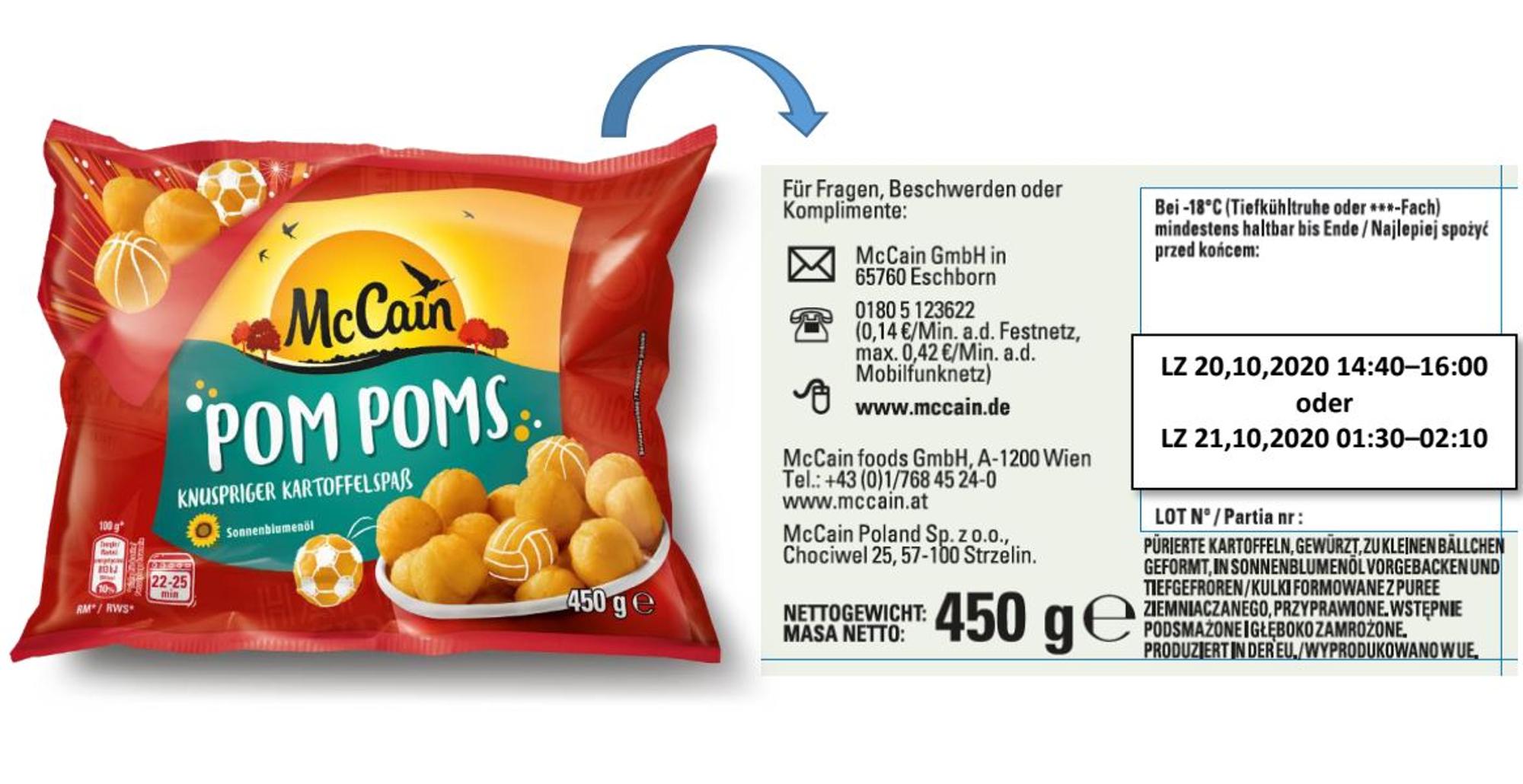 „Pom Poms“ werden von McCain zurückgerufen.