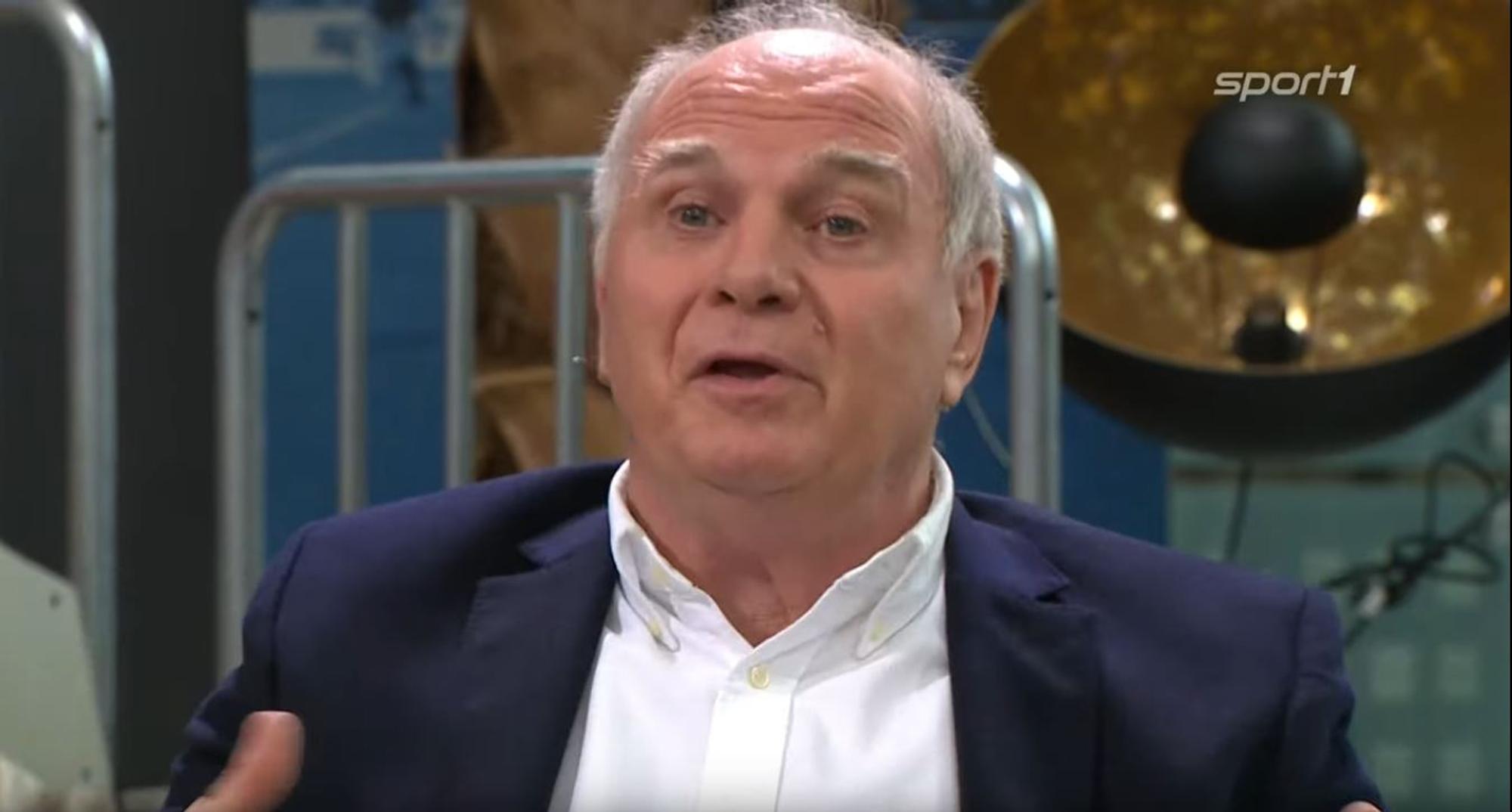 Uli Hoeneß als Talkgast im Doppelpass bei Sport1.