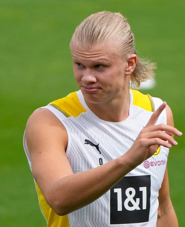 Erling Haaland im Training von Borussia Dortmund