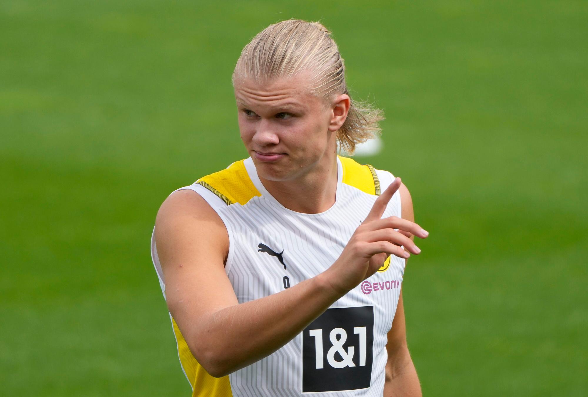Erling Haaland im Training von Borussia Dortmund
