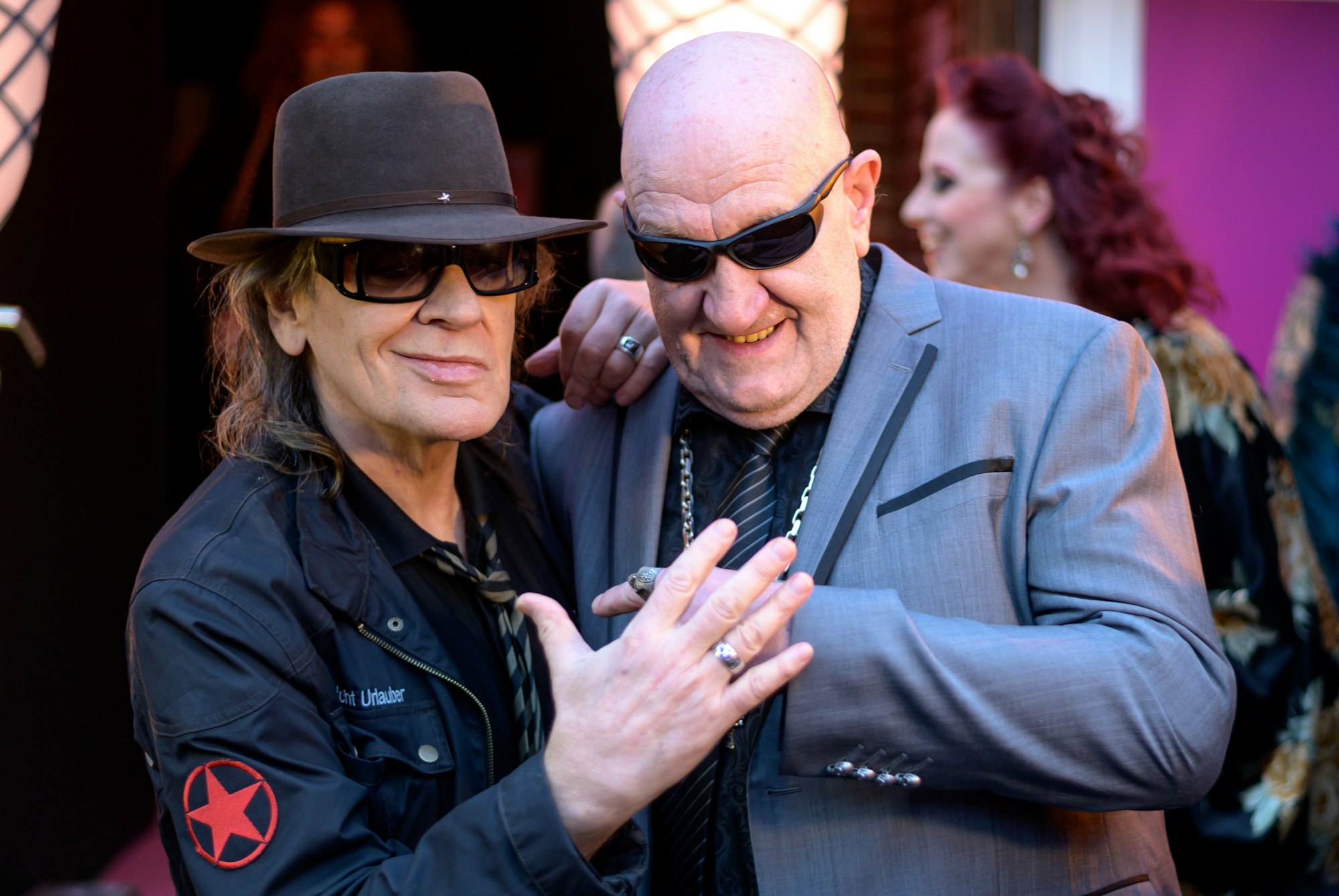 Udo Lindenberg mit seinem ehemaligen Leibwächter Eddy Kante, der jetzt Kandidat bei „Die Alm” ist.