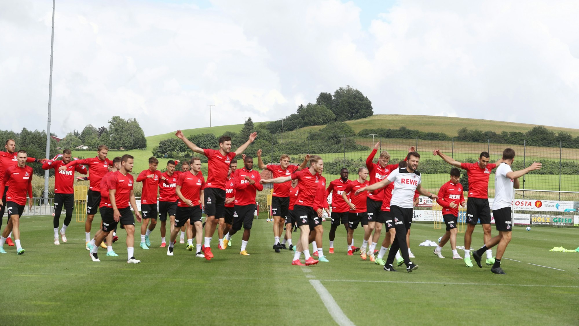 Der 1. FC Köln trainiert in Donaueschingen.