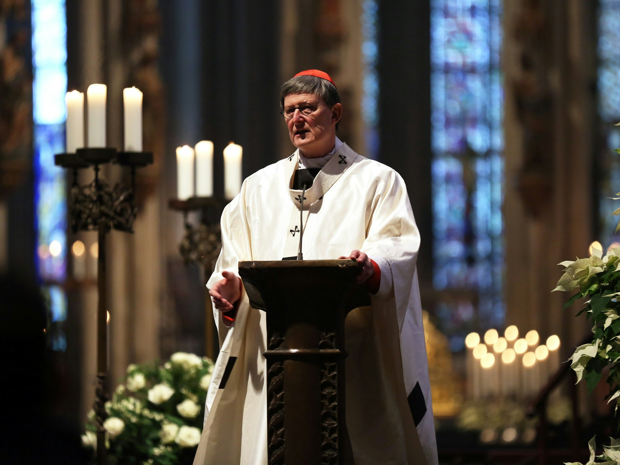 Kardinal Woelki während einer Messe im Kölner Dom.