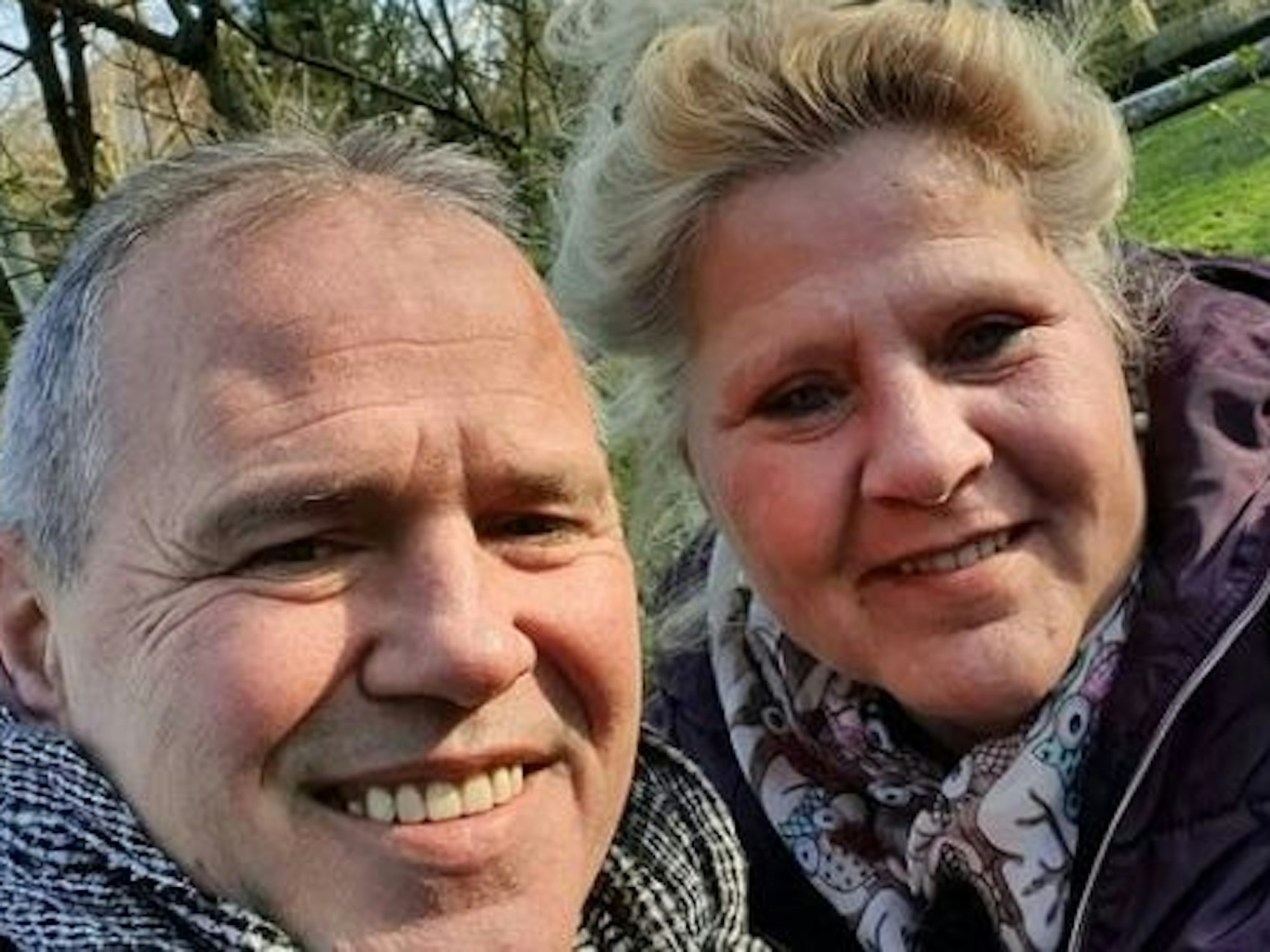 Silvia Wollny und Harald Elsenbast auf einem Selfie aus dem Februar 2020