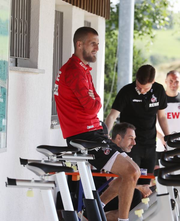 Dominick Drexler im Trainingslager des 1. FC Köln in Donaueschingen