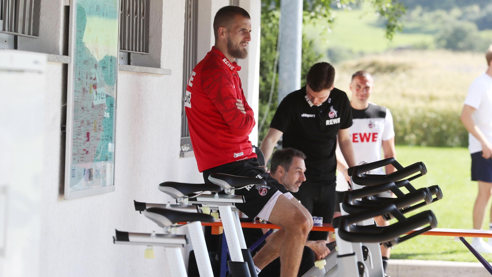 Dominick Drexler im Trainingslager des 1. FC Köln in Donaueschingen