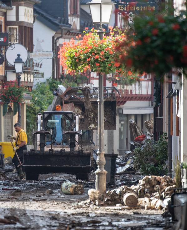 Ahrweiler nach dem Unwetter in Rheinland-Pfalz.