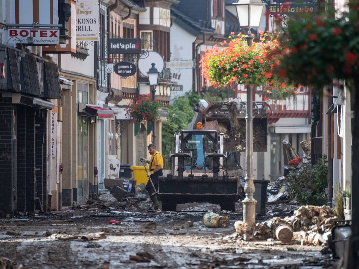 Ahrweiler nach dem Unwetter in Rheinland-Pfalz.