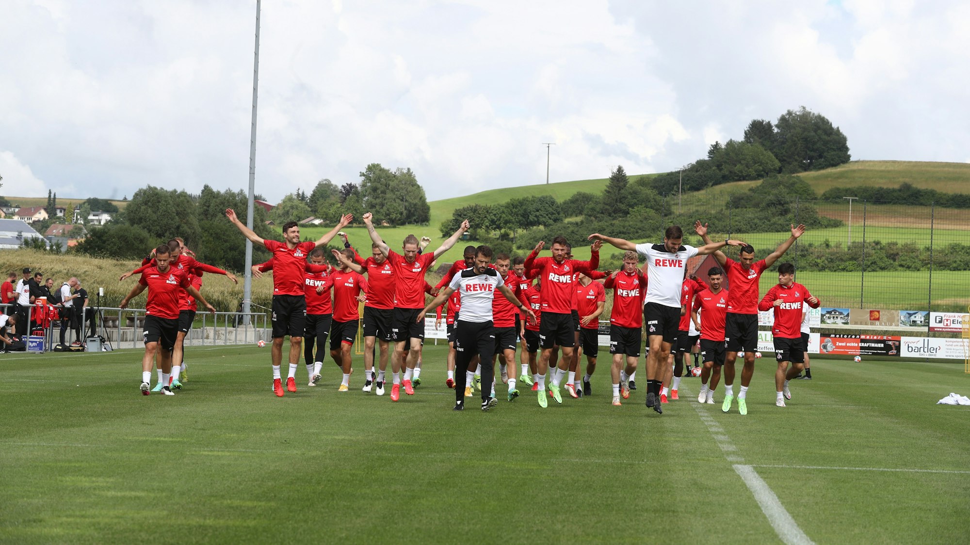 Der 1. FC Köln trainiert in Donaueschingen.