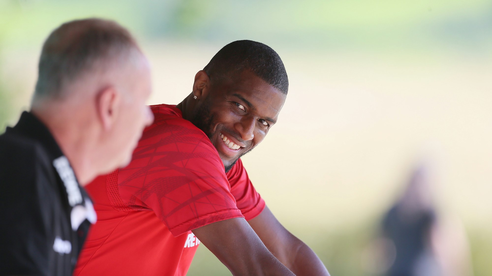 Anthony Modeste trainiert mit dem 1. FC Köln in Donaueschingen.