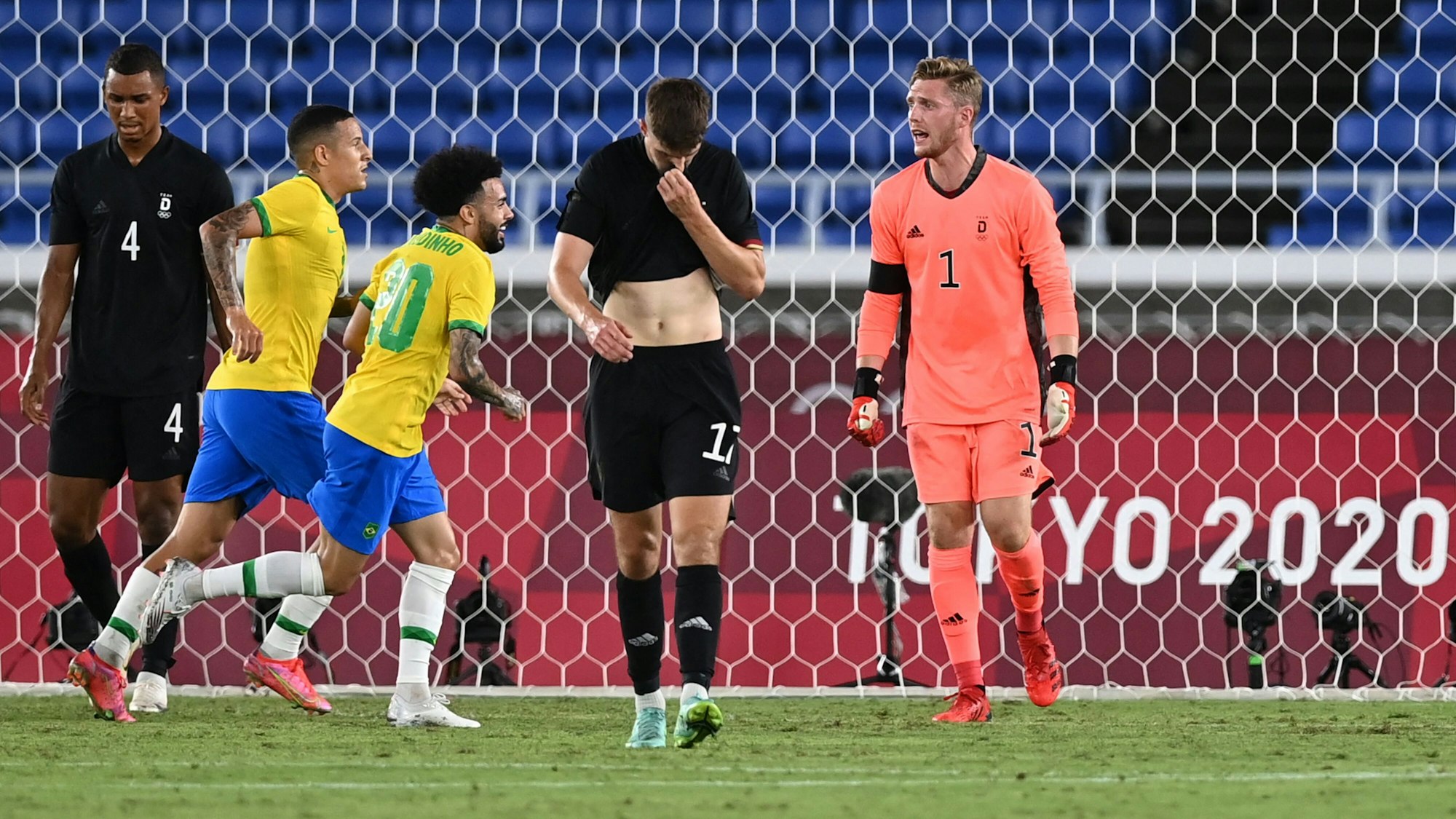 Brasilien jubelt im Olympia-Duell am 22. Juli gegen Deutschland, die DFB-Kicker sind bedient.