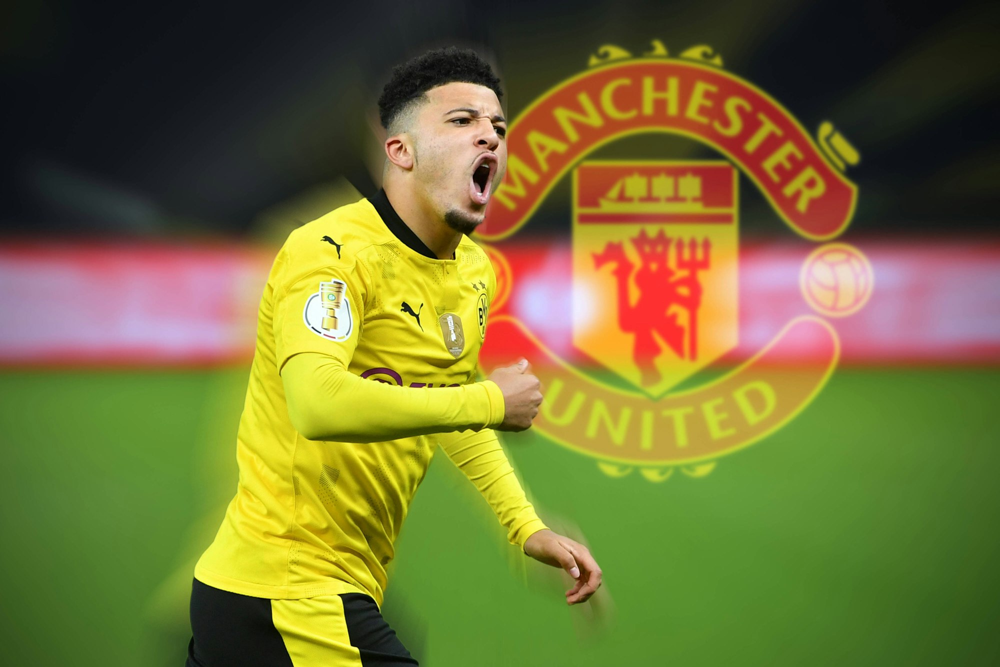 Jadon Sancho jubelt