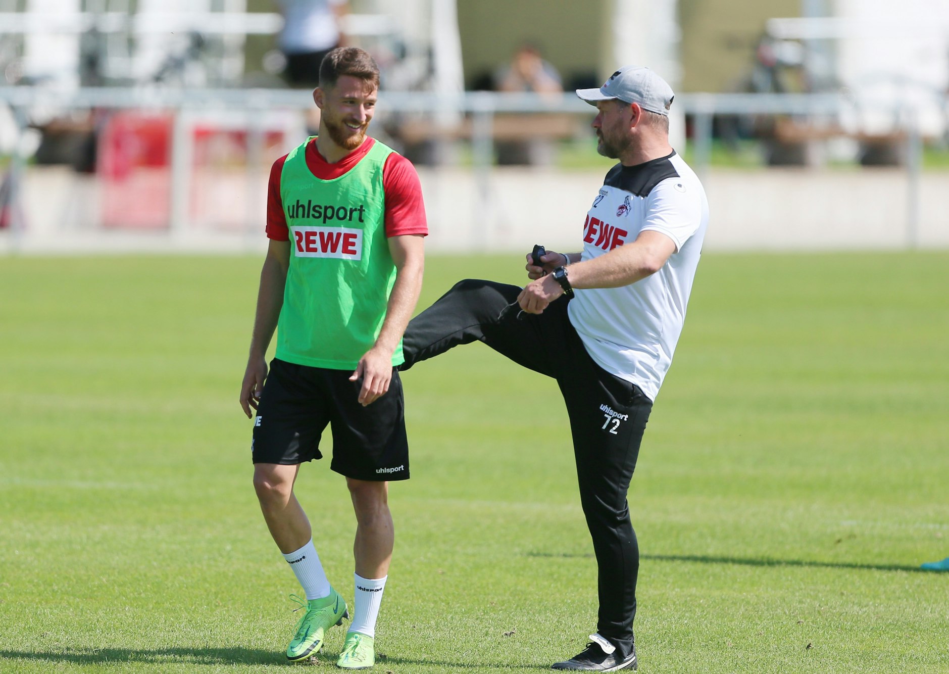 Steffen Baumgart und Salih Özcan im Trainingslager des 1. FC Köln in Donaueschingen