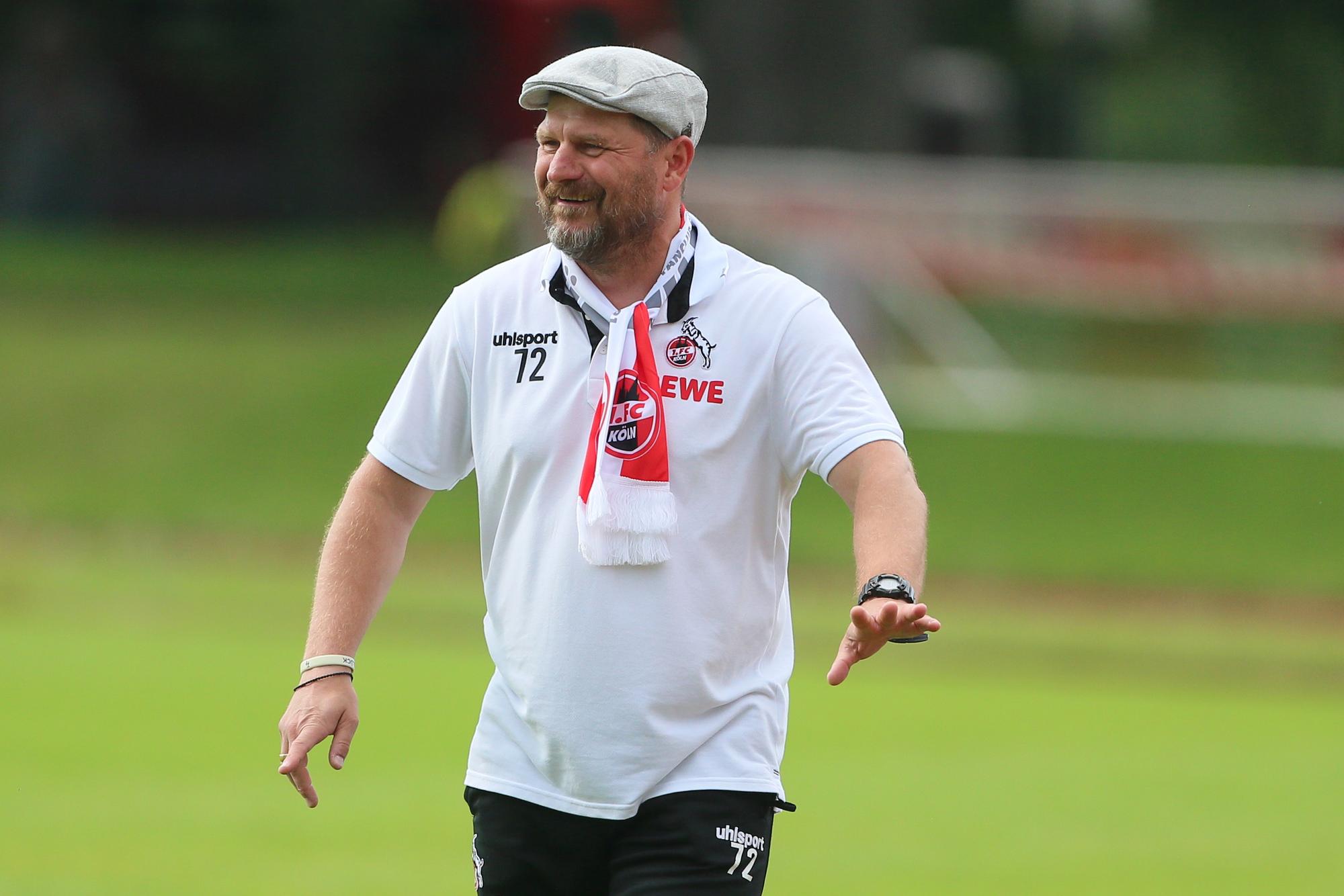Steffen Baumgart beim Testspiel 1. FC Köln gegen SV Elversberg.