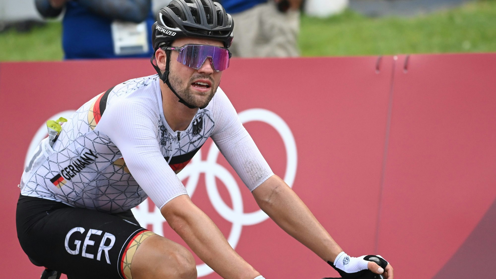 Maximilian Schachmann fährt im Olympischen Straßenrennen der Radfahrer.