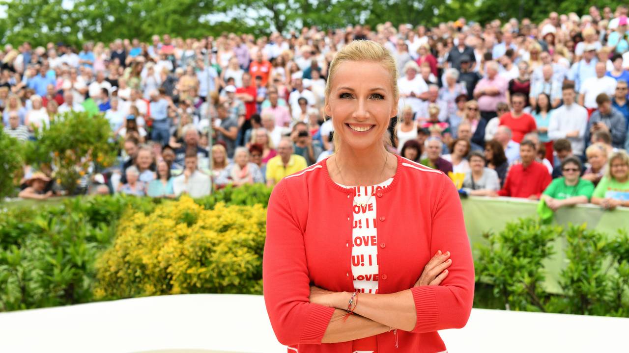 „ZDF-Fernsehgarten“: Moderatorin Andrea Kiewel auf undatiertem Foto