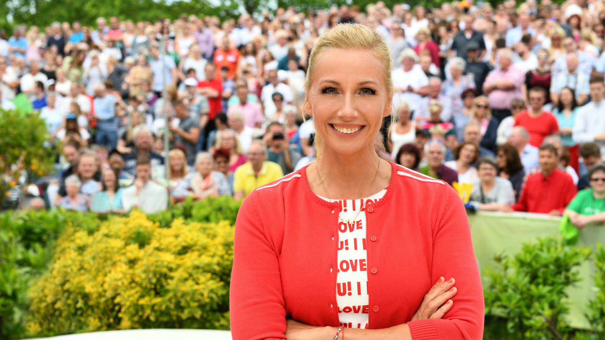 „ZDF-Fernsehgarten“: Moderatorin Andrea Kiewel auf undatiertem Foto