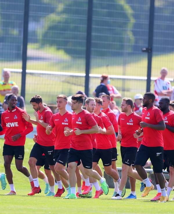 Der 1. FC Köln trainiert in Donaueschingen.