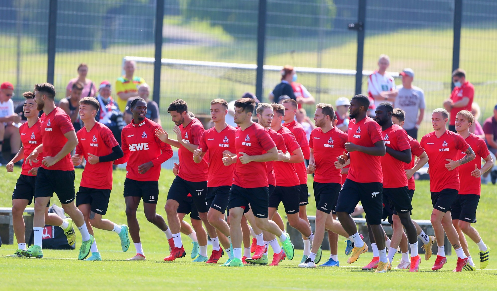 Der 1. FC Köln trainiert in Donaueschingen.