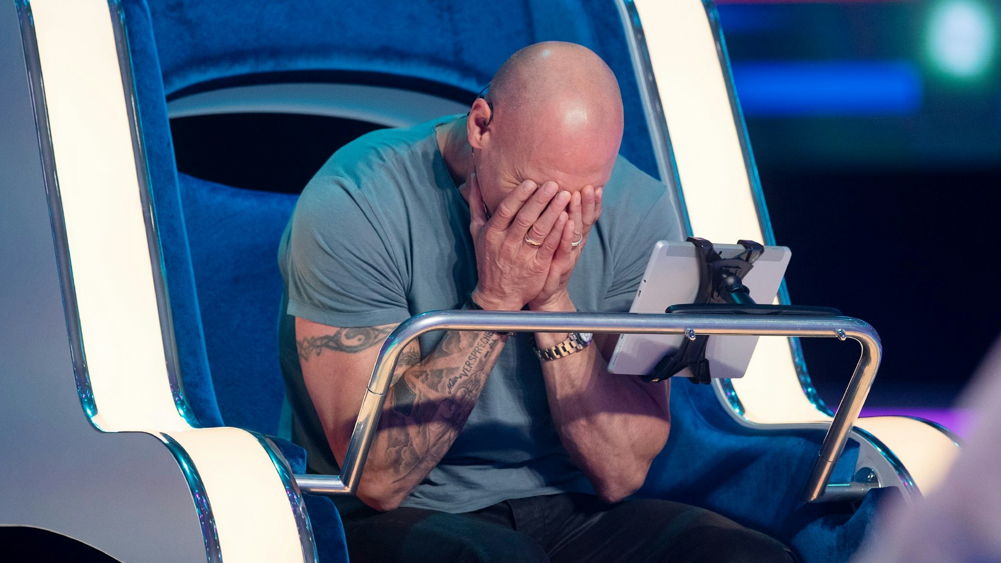 Thorsten Legat schämt sich am 24. Juli bei „The Wheel - Promis drehen am Rad“ (RTL)