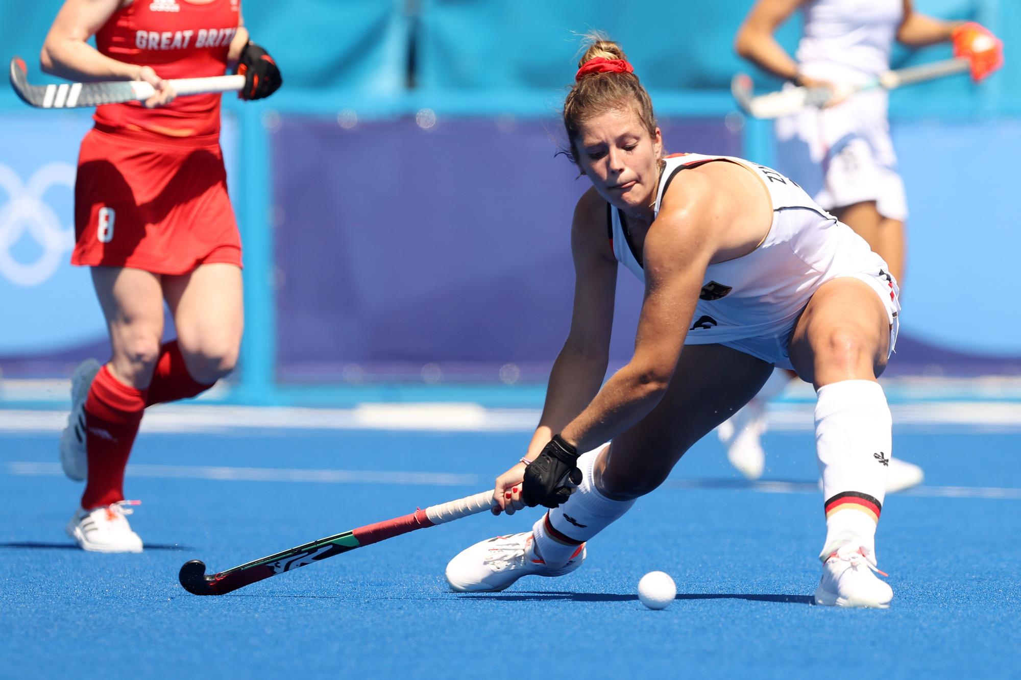 Sonja Zimmermann im Spiel gegen Großbritannien