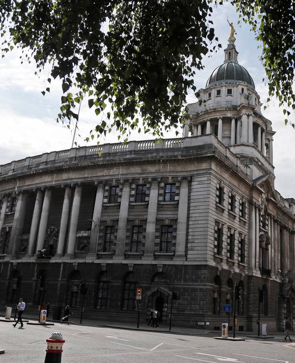 Unser Symbolfoto zeigt das Londoner Gerichtsgebäude Old Bailey am 8. August 2019.