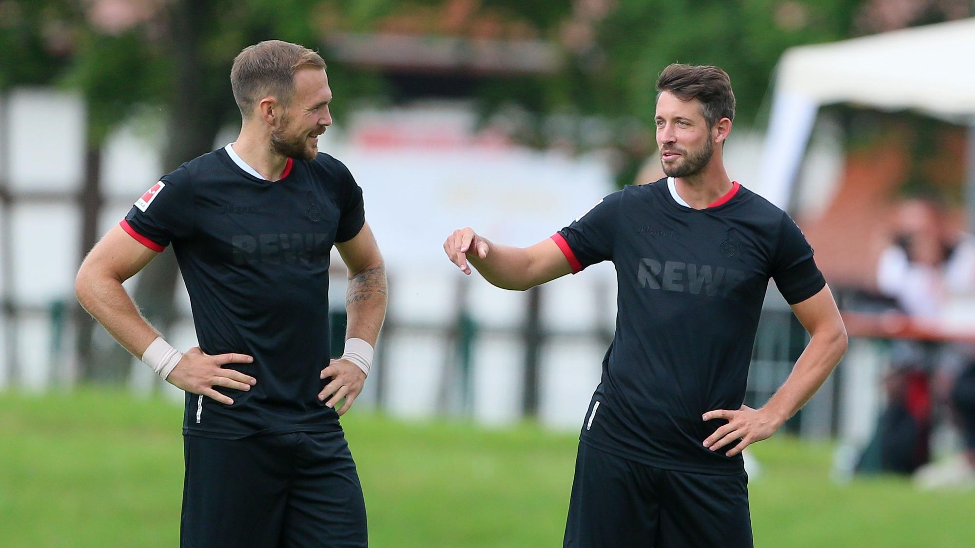 Rafael Czichos und Mark Uth spielen für den 1. FC Köln gegen die SV Elversberg.