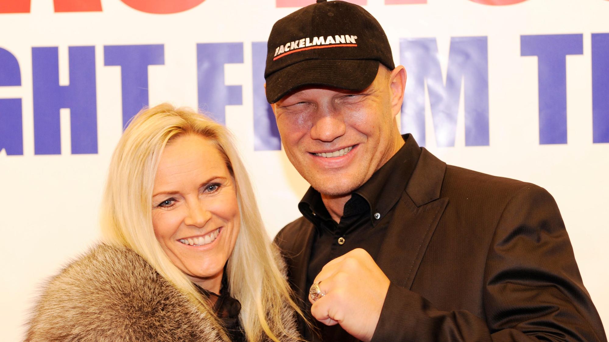 Der ehemalige Boxer Axel Schulz und seine Frau Patricia posieren im November 2012 in Hamburg bei der Premiere des Musicals "Rocky“. Am 28. Juli hat Axel Schulz die Trennung bekannt gegeben.