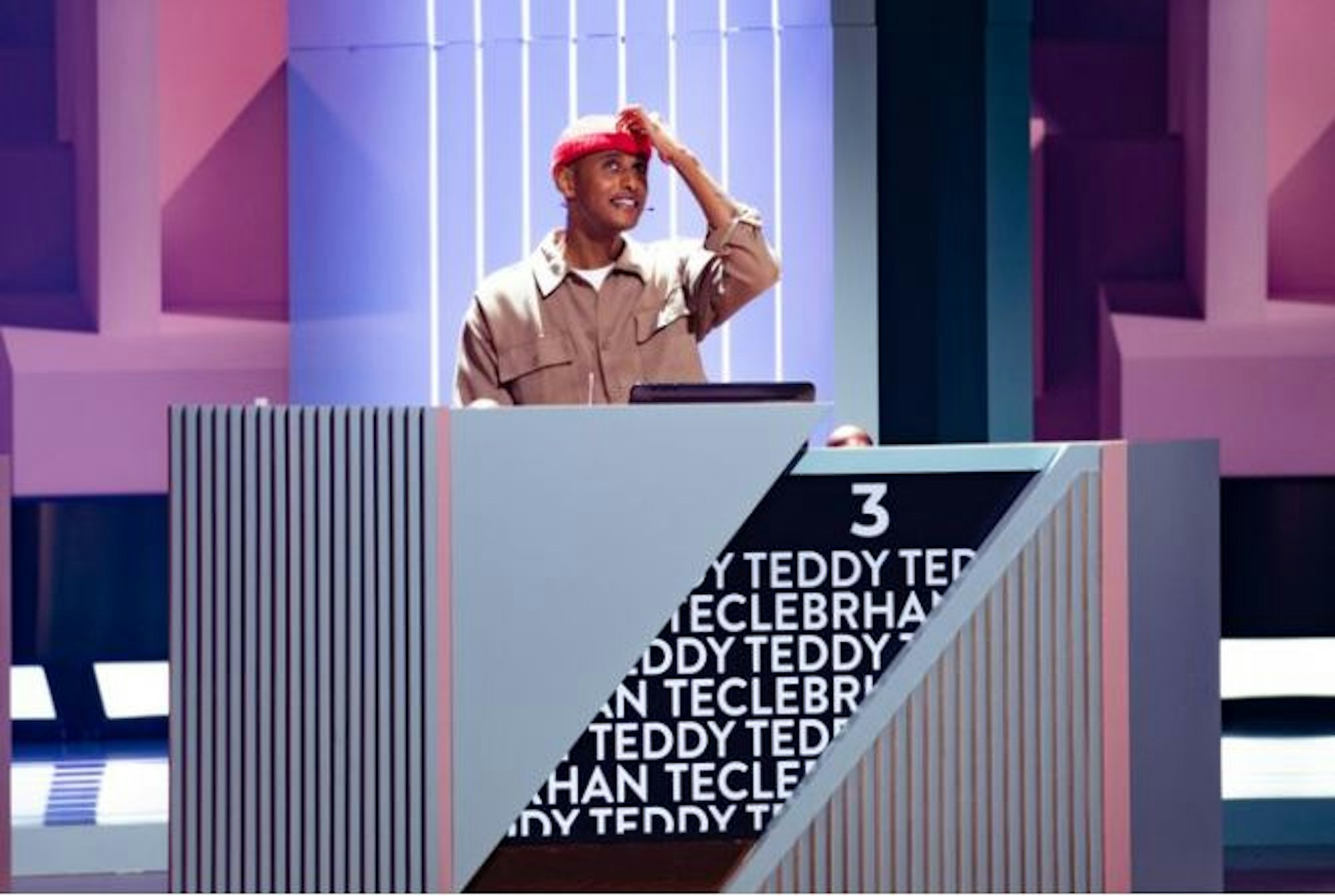 Teddy Teclebhran in der am 27. Juli 2021 ausgestrahlten Folge der Pro7-Show Wer stiehlt mir die Show
