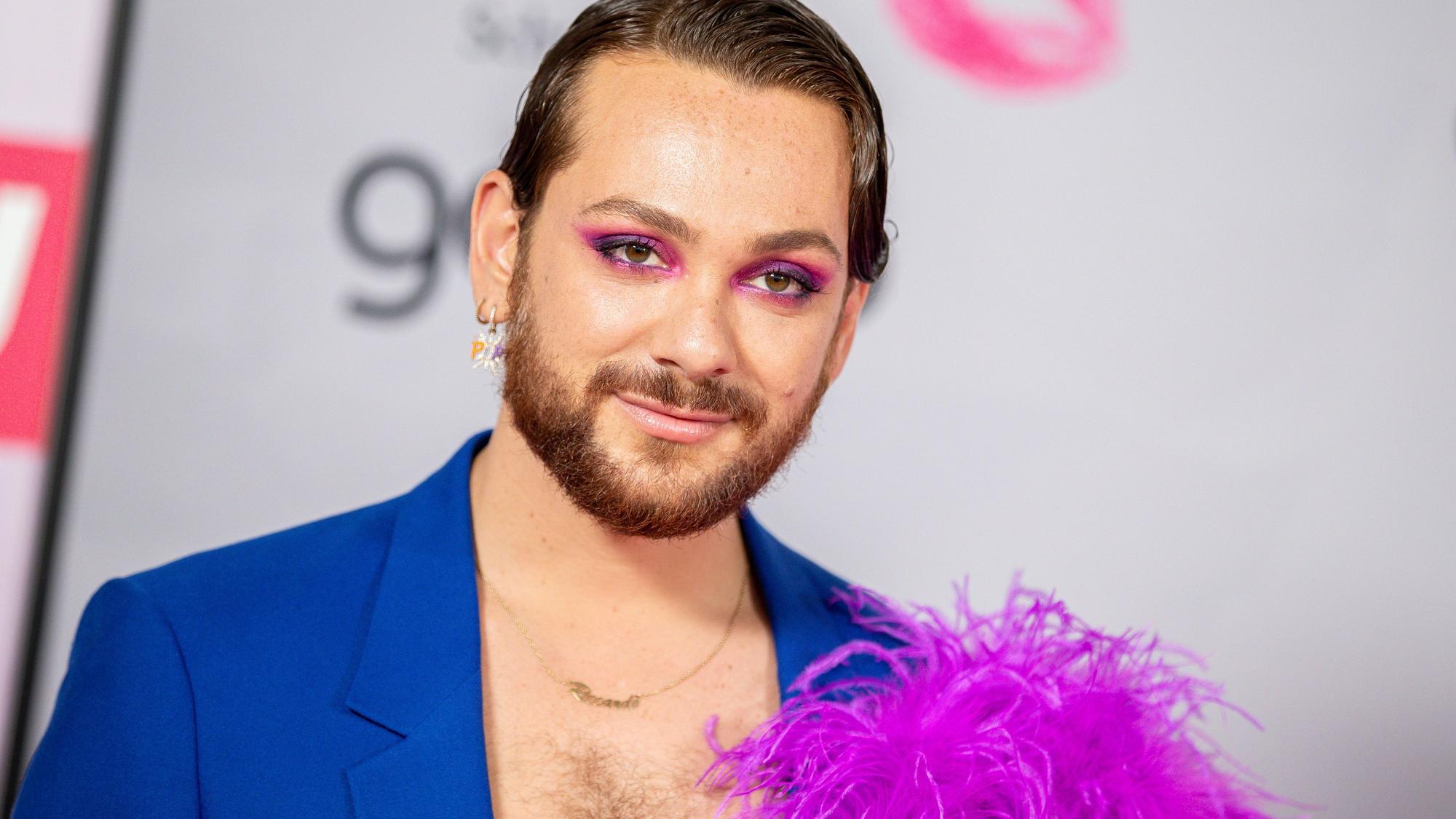 Riccardo Simonetti auf dem roten Teppich eines Events im Michelberger Hotel in Berlin.