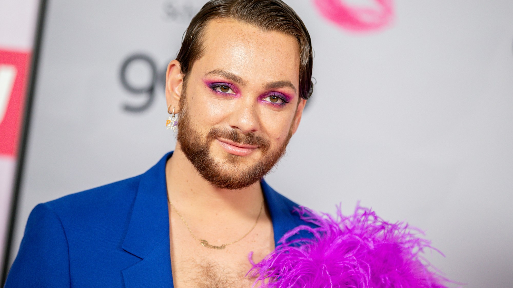 Riccardo Simonetti auf dem roten Teppich eines Events im Michelberger Hotel in Berlin.
