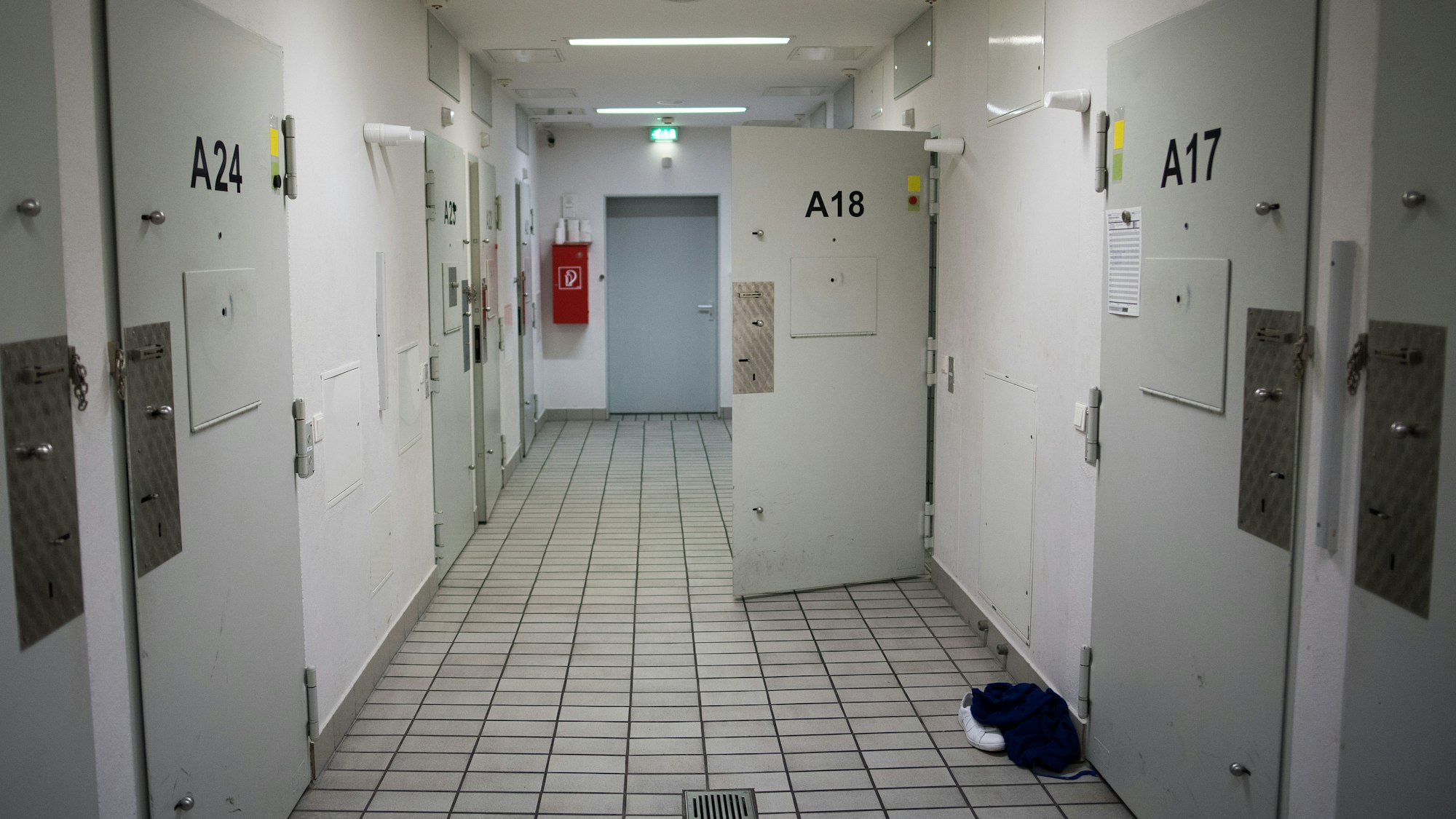 Gewahrsamszellen der Polizei