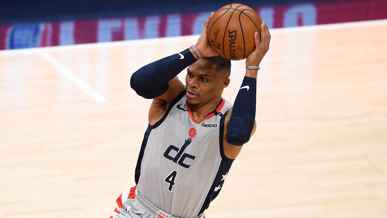 Ex-Washington-Wizards-Guard Russell Westbrook im Spiel gegen die Philadelphia 76ers.