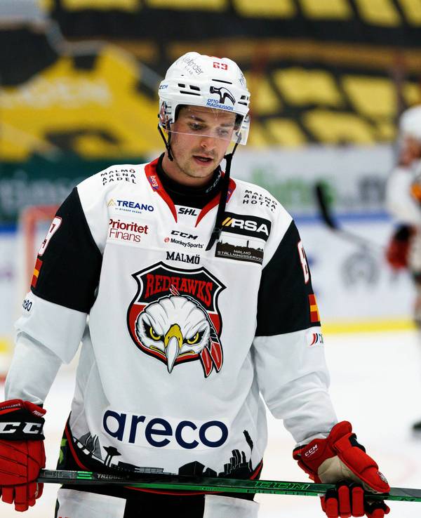 Quinton Howden im Einsatz für die Malmö Redhawks.