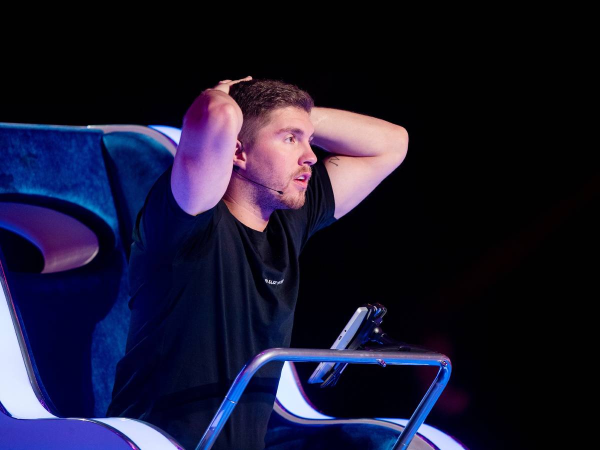 Joey Heindle in der RTL-Show "The Wheel - Promis drehen am Rad"