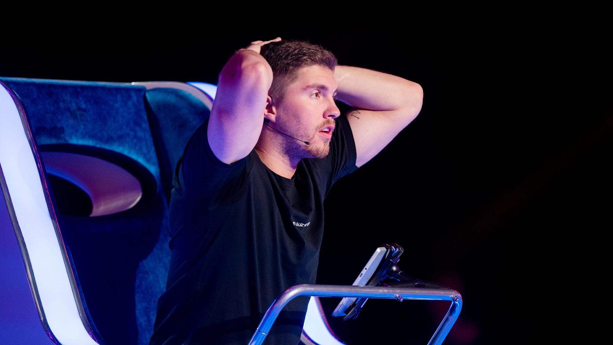 Joey Heindle in der RTL-Show "The Wheel - Promis drehen am Rad"