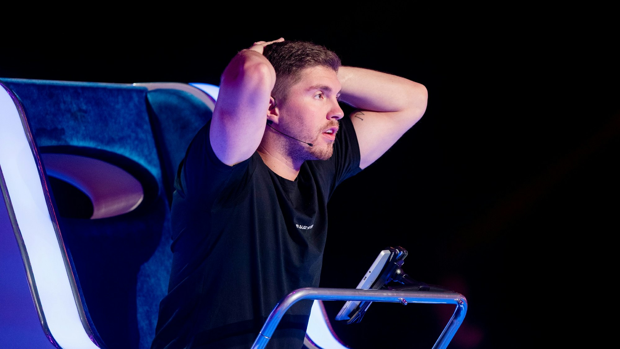 Joey Heindle in der RTL-Show "The Wheel - Promis drehen am Rad"