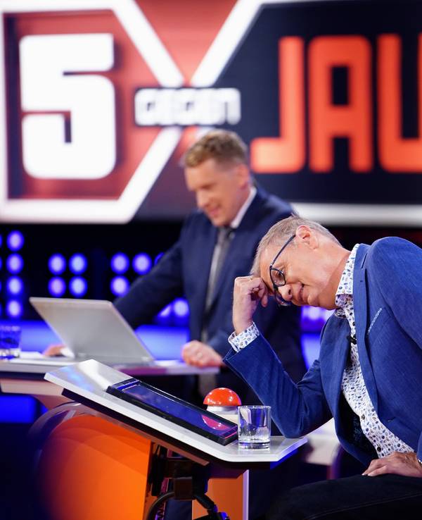 Günther Jauch und Oliver Pocher bei „5 gegen Jauch“ am 31. Juli 202