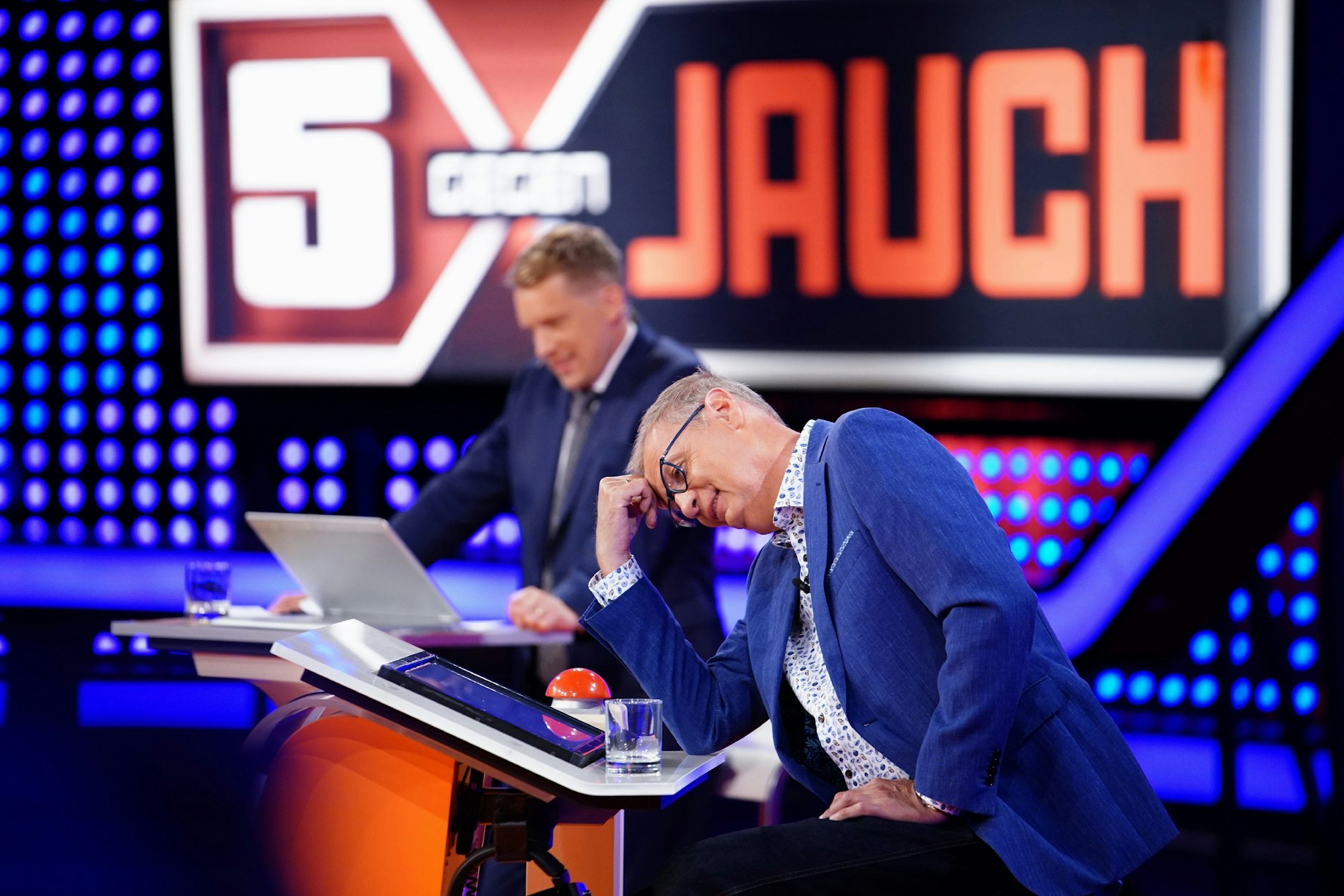 Günther Jauch und Oliver Pocher bei „5 gegen Jauch“ am 31. Juli 202
