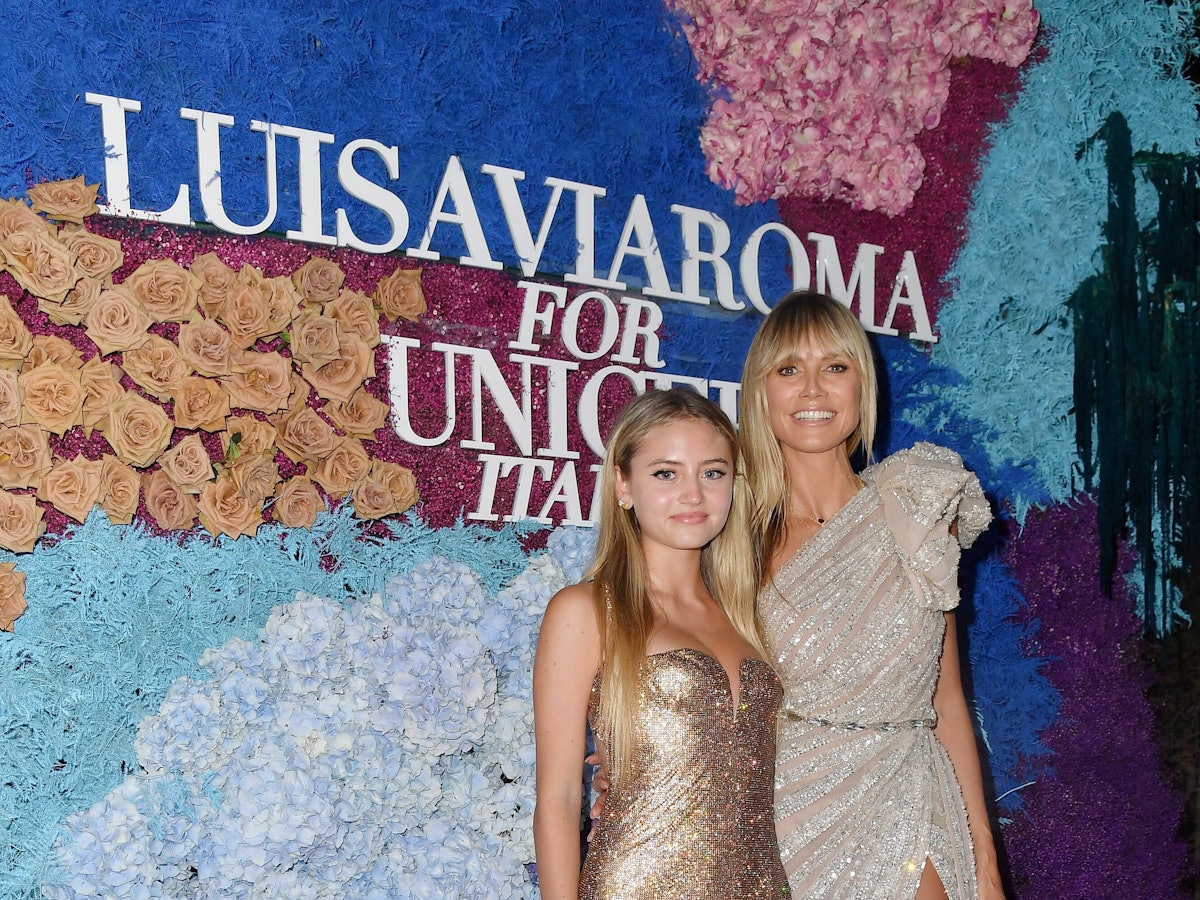 Heidi Klum und ihre Tochter Leni Klum kommen am 31. Juli 2021 zum „LuisaViaRoma für Unicef“-Event auf der italienischen Insel Capri.