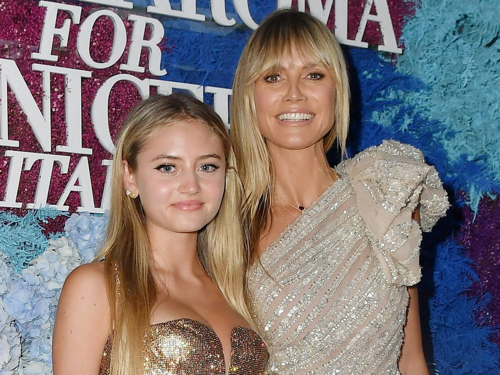 Heidi Klum und ihre Tochter Leni Klum kommen am 31. Juli 2021 zum „LuisaViaRoma für Unicef“-Event auf der italienischen Insel Capri.