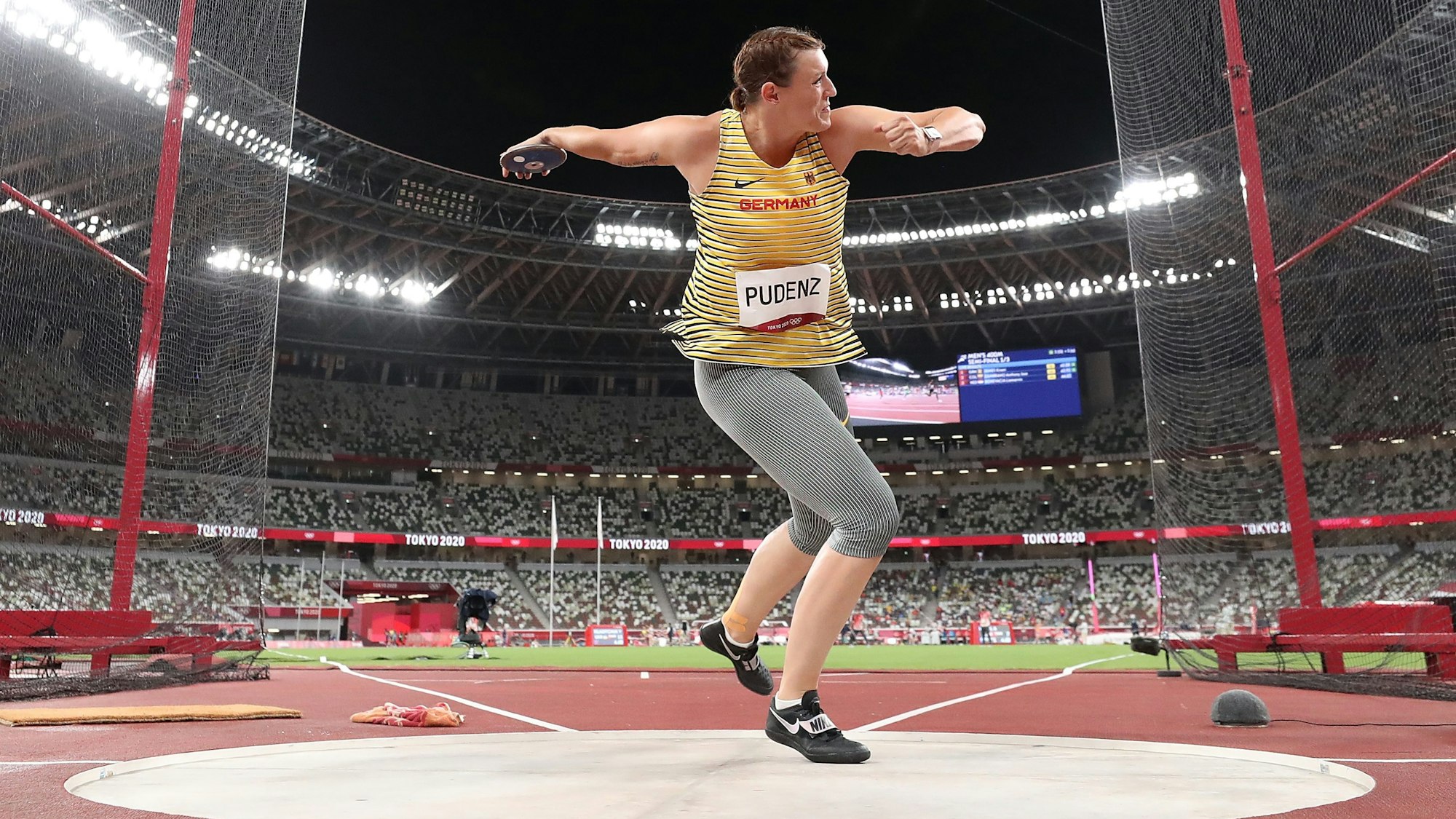 Kristin Pudenz im Diskus-Finale bei Olympia