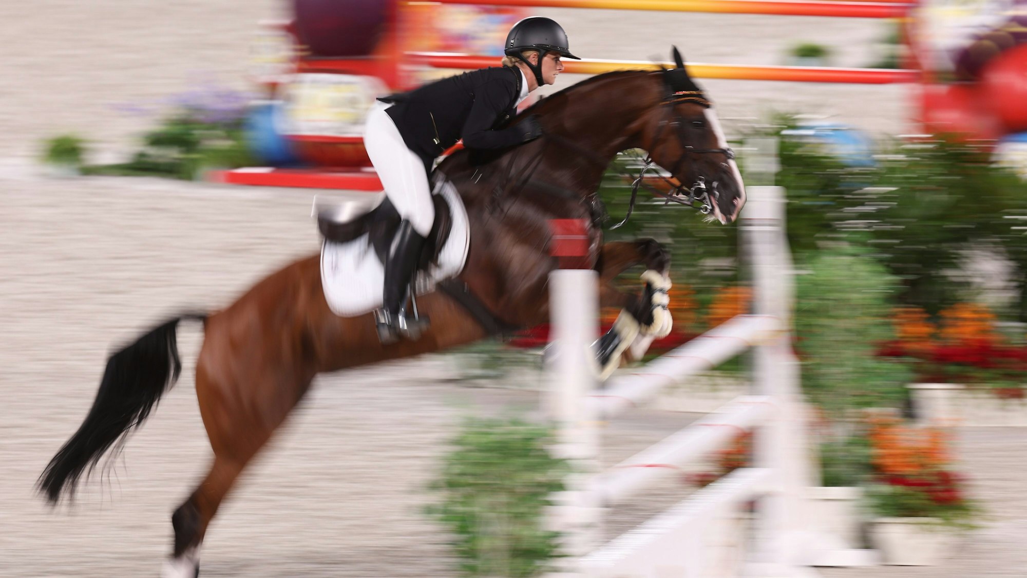 Julia Krajewski reitet bei Olympia auf Stute „Amande“ im Vielseitigkeitsreiten.