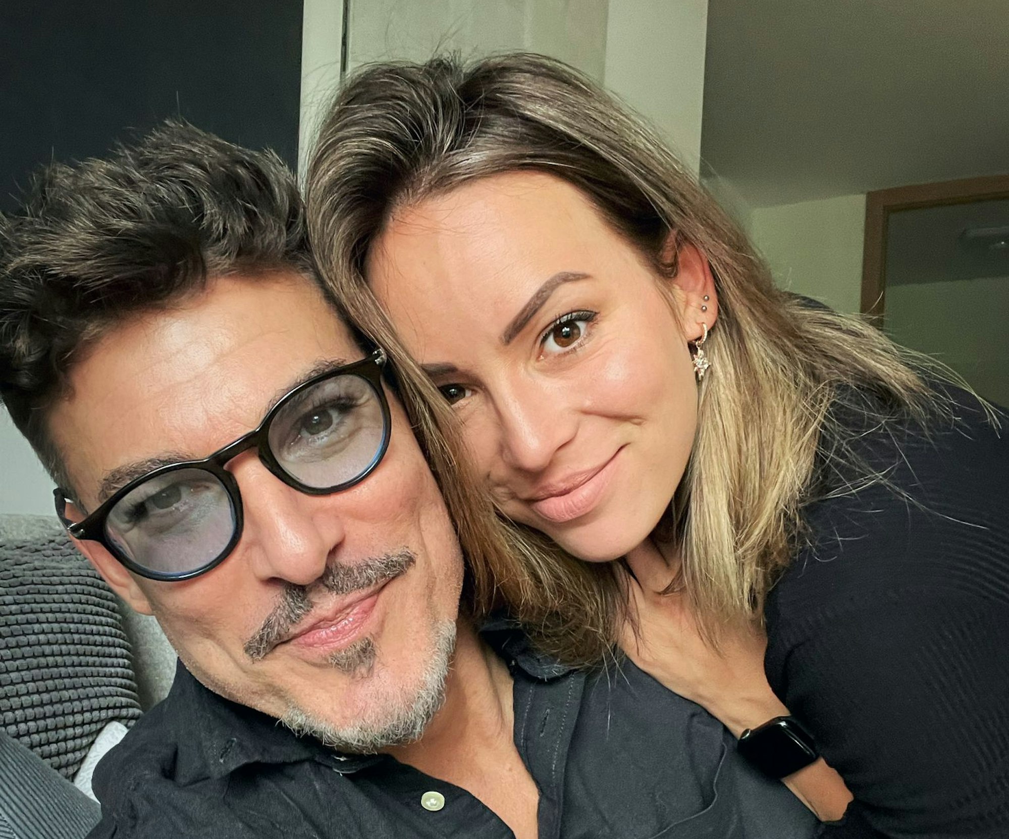 Chris Töpperwien am 3. August 2021 mit seiner Freundin Nicole.