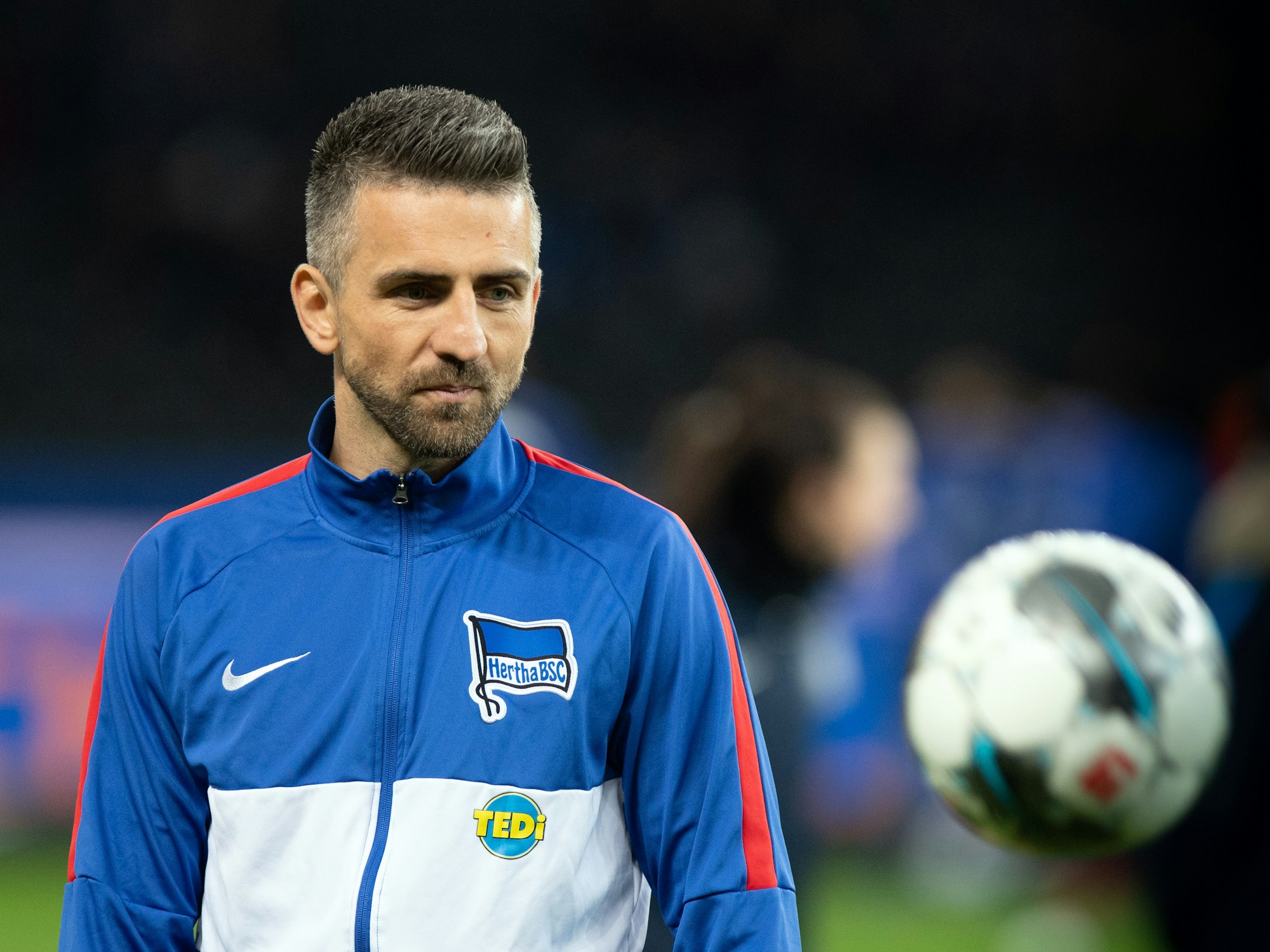 Herthas Vedad Ibisevic vor dem Spiel gegen Schalke am 31. Januar 2020.